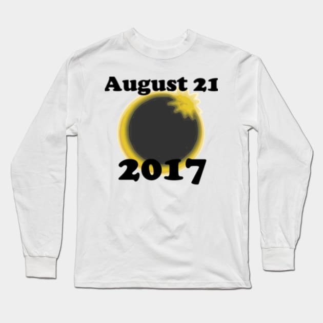 Eclipse 2017 Long Sleeve T-Shirt by sgarciav